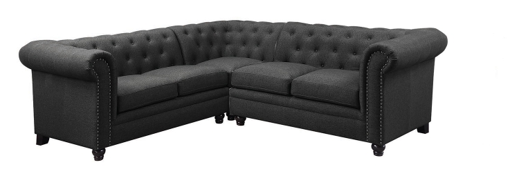Roy Sectional Sofa - Grey