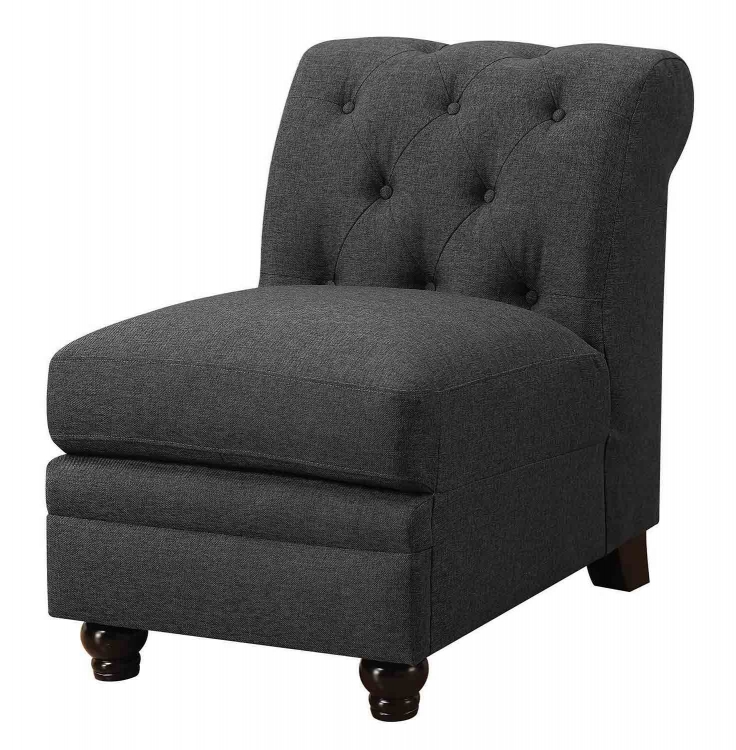 Roy Armless Chair - Grey