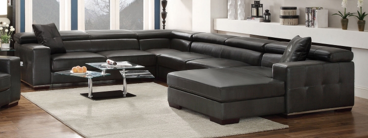Roark Sectional Sofa - Charcoal