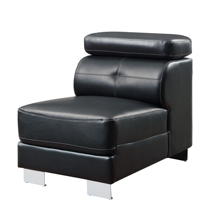 Ralston Armless Chair - Black
