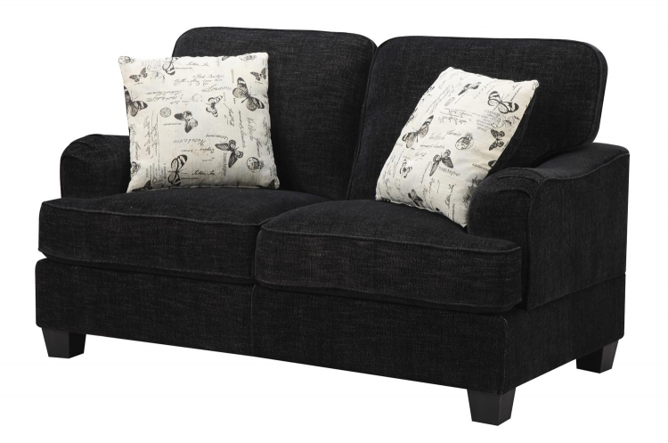 Yasmine Love Seat - Black