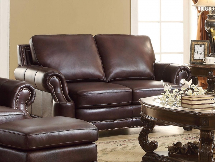 Crawford Love Seat - 2 Tone Brown