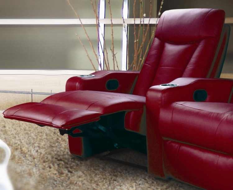 Coaster Pavillion Home Theater Seating Set Red 600132 3 At