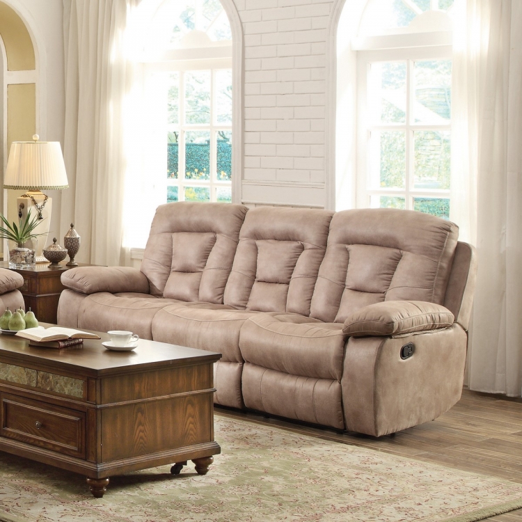 Evensky Reclining Sofa - Bone