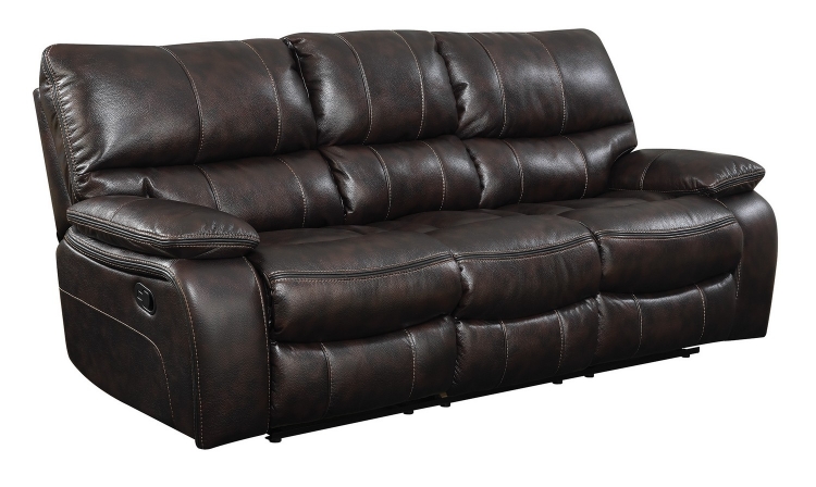 Willemse Reclining Sofa - Two-tone Dark Brown