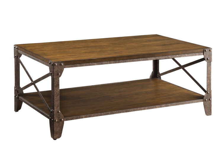 703198 Coffee/Cocktail Table - Rustic Brown