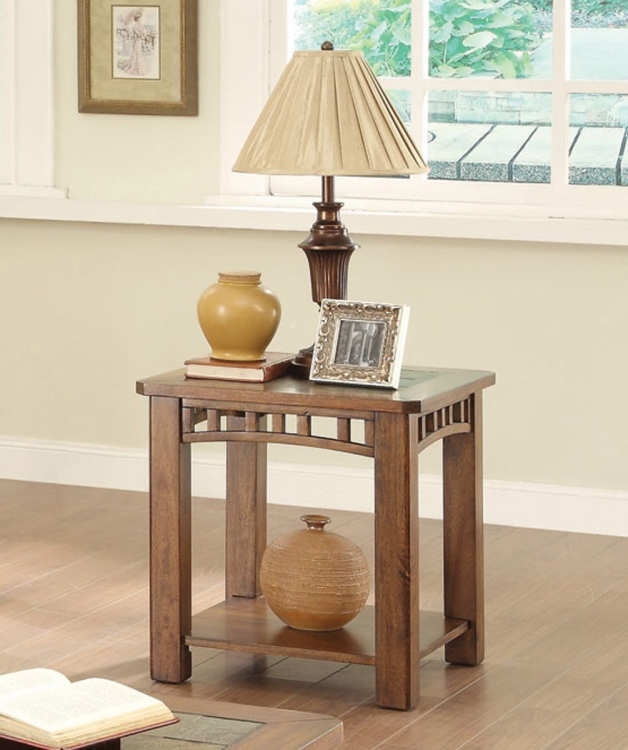 703327 End Table - Warm Brown