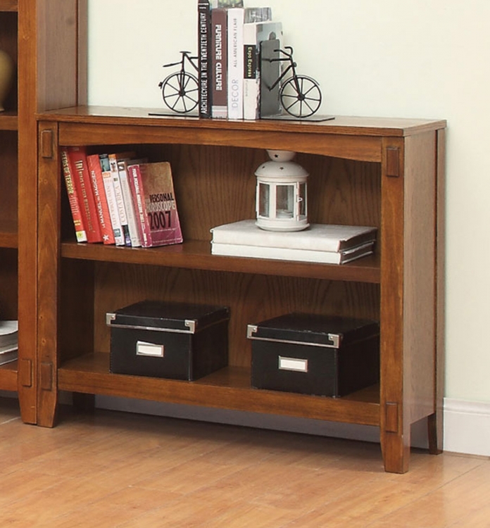 Maclay Bookcase - Red Brown/Black