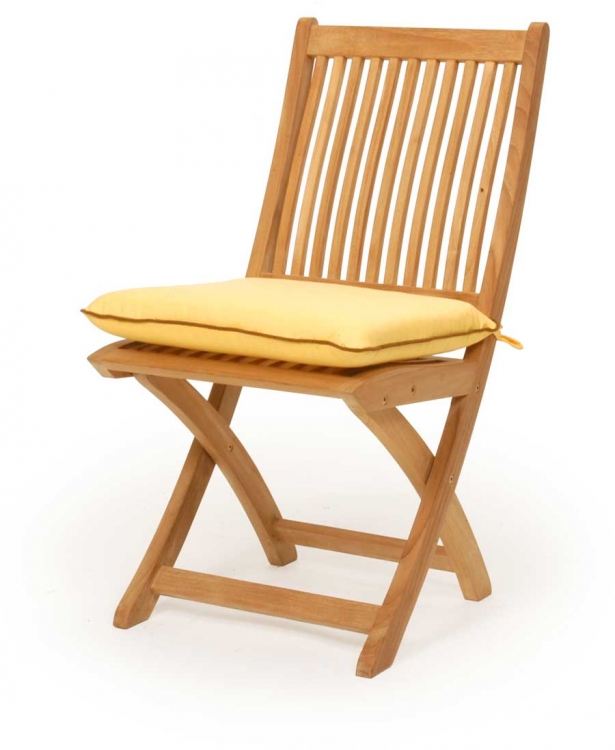 Teak Rose Folding Side Chair