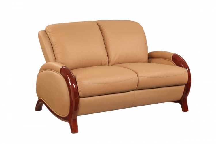 GF-727 Loveseat-Tan Leather