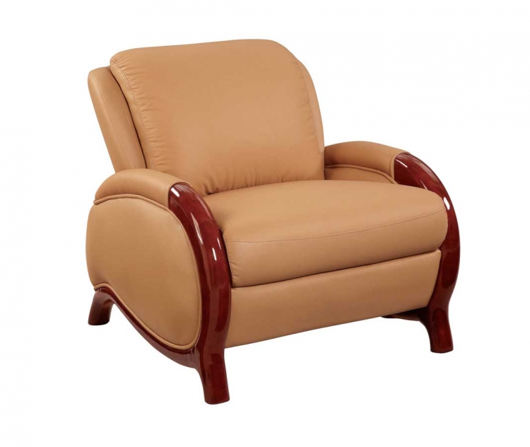 Global Furniture USA GF-727 Chair-Tan Leather