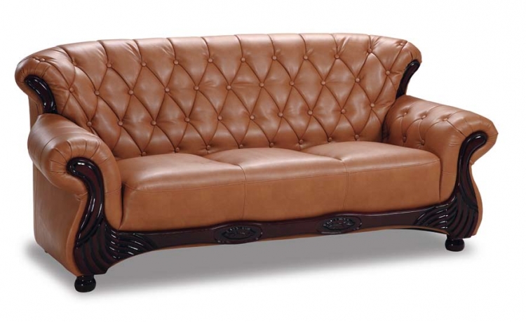 GF-9110 Sofa - Brown Leatherette