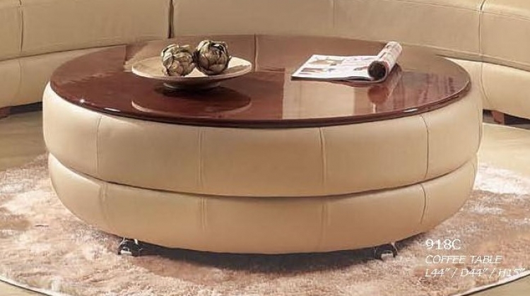 918 Cocktail Table Ottoman - Cappuccino