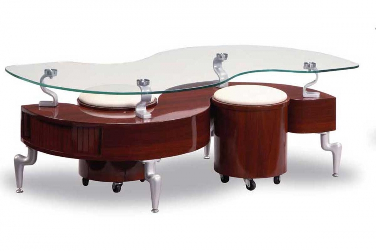 GF-289 Coffee Table-High Gloss Mahogany