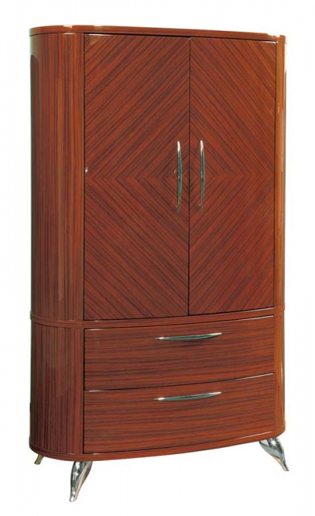 Global Furniture USA Adriana Armoire-Light Zebrano