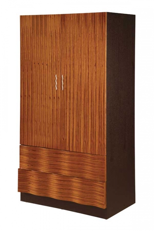 Global Furniture USA Amanda Armoire-Zebrano