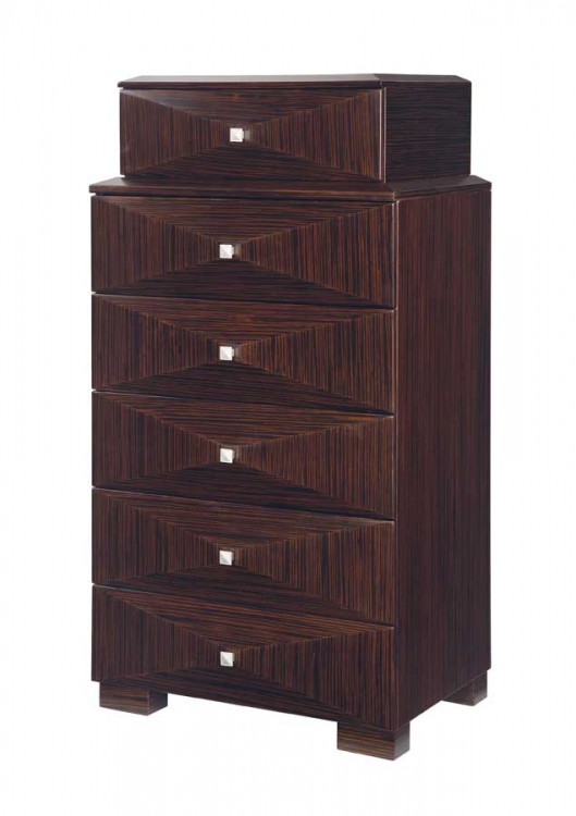 Global Furniture USA Milena Chest-Zebrano