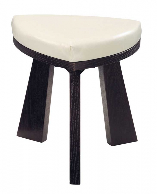 GF-64 Dining Chair - Cappuccino Leather Cushion and Wenge Wood