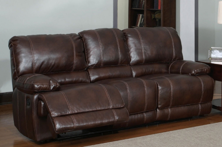 1953 Reclining Sofa - Bonded Leather - Brown