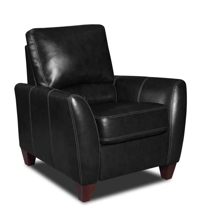 2750 Recliner Chair - Bonded Leather - Black