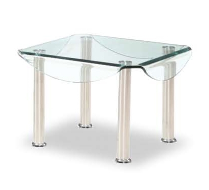 CB020 End Table - Clear Glass