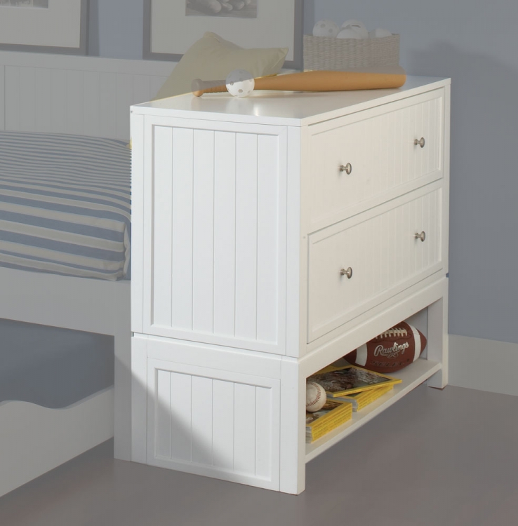 Cody Bed End Chest - White