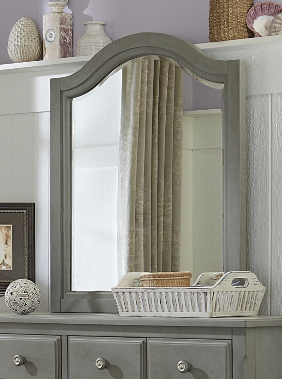 Lake House Arched Mirror - Stone