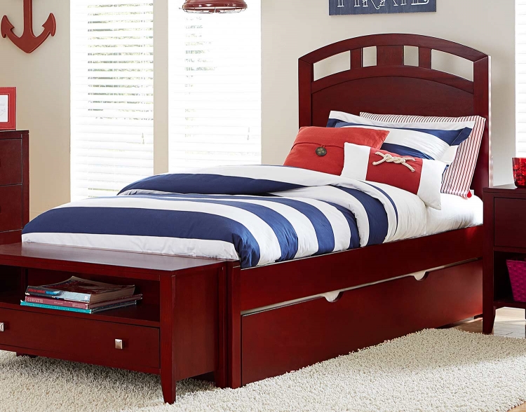 Pulse Arch Bed With Trundle - Cherry