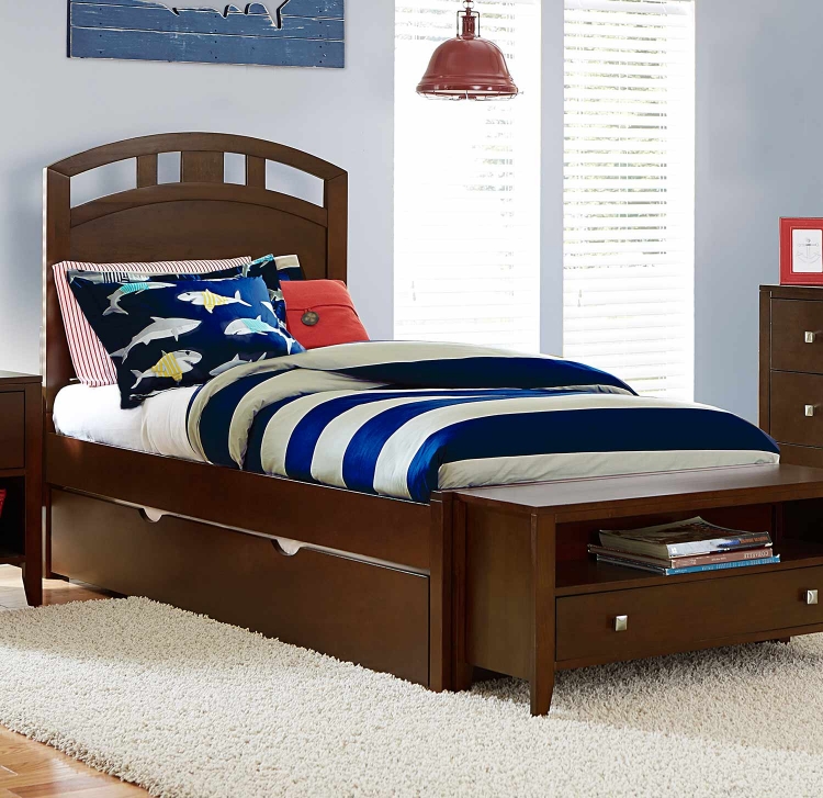 Pulse Arch Bed With Trundle - Chocolate