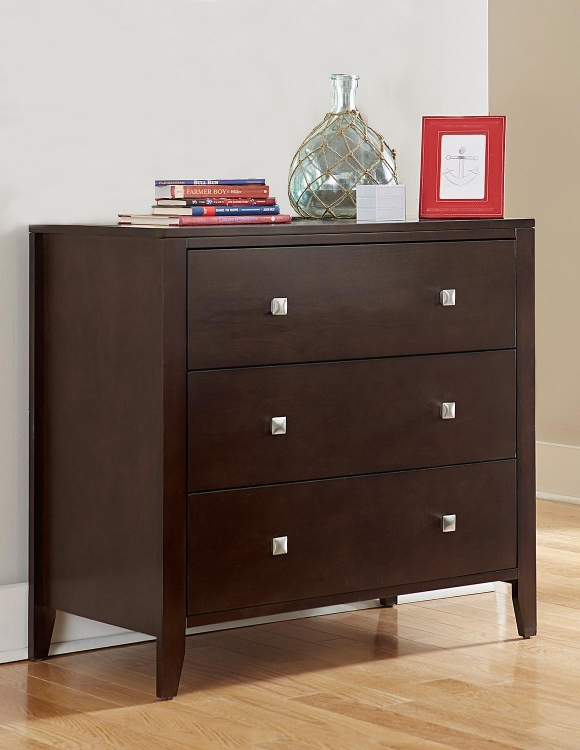 Pulse 3 Drawer Chest - Chocolate