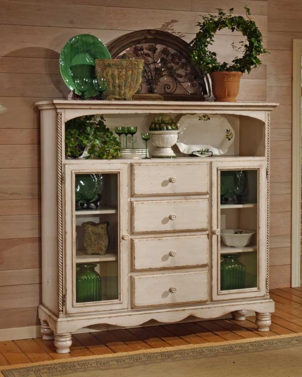 Wilshire Four Drawer Bakers Cabinet - Antique White