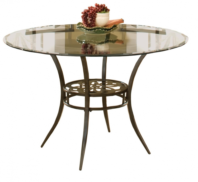 Marsala Dining Table - Gray with Brown Rub