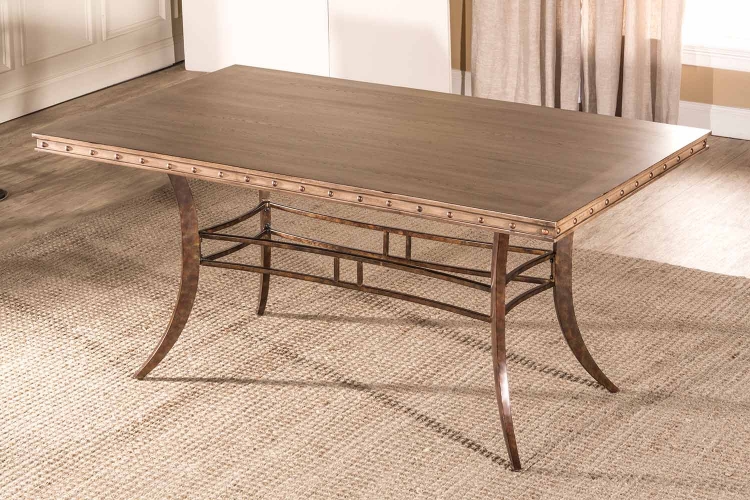 Emmons Rectangle Dining Table - Washed Gray