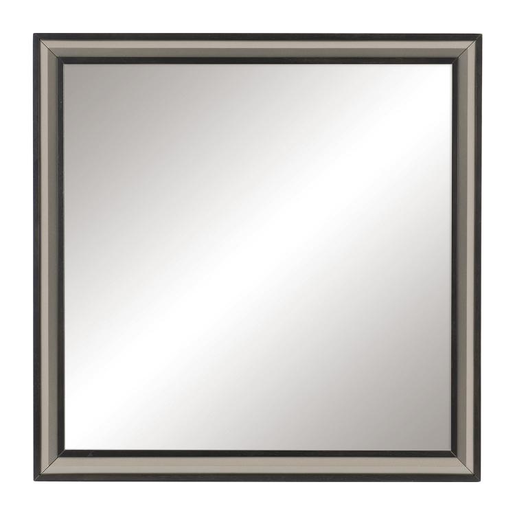 Grant Mirror - Ebony and Silver