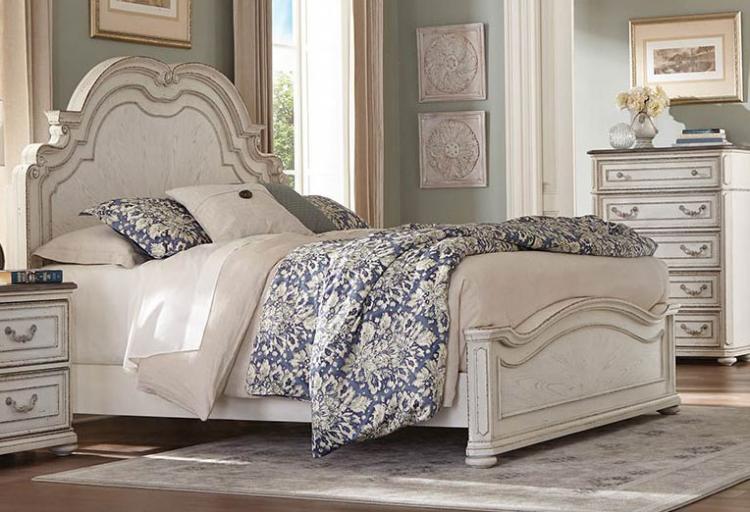 Willowick Bed - Antique White