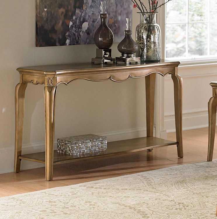 Chambord Sofa Table - Champagne Gold