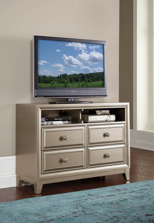 Hedy TV Chest - Silver
