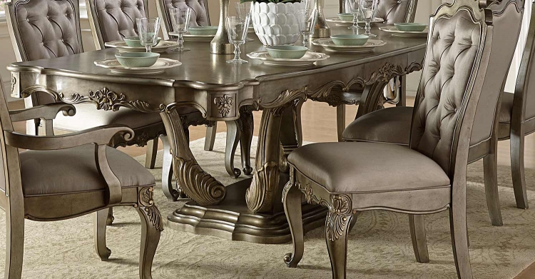 Florentina Dining Table - Silver/Gold