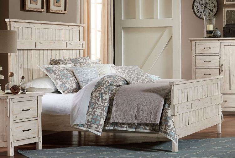 Terrace Bed - Antique White