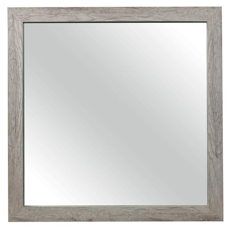 Mandan Mirror - Weathered Gray