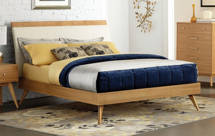 Anika Platform Bed - Light Ash