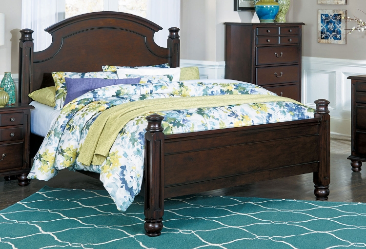 Frederica Bed - Burnished Cherry