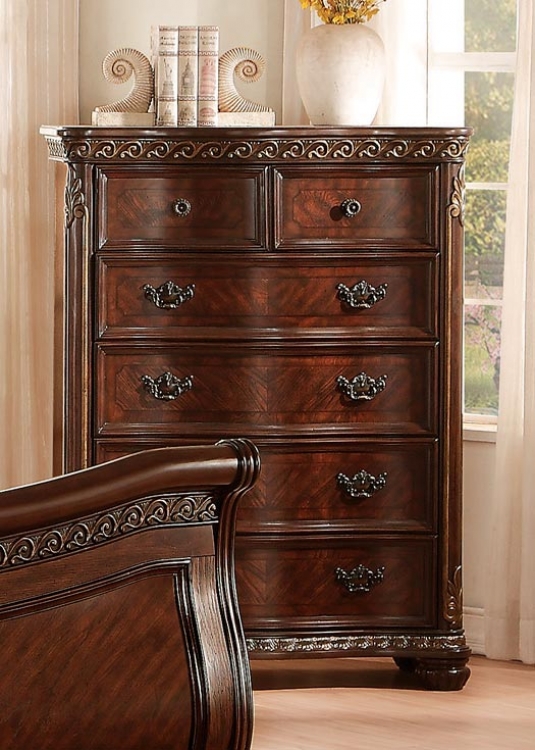 Chaumont Chest - Burnished Brown Cherry