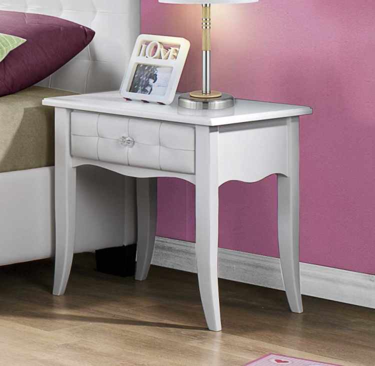 Sparkle Night Stand - White