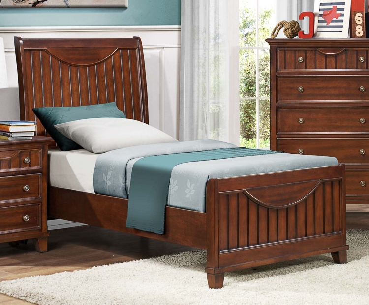 Alyssa Youth Bed - Warm Brown Cherry