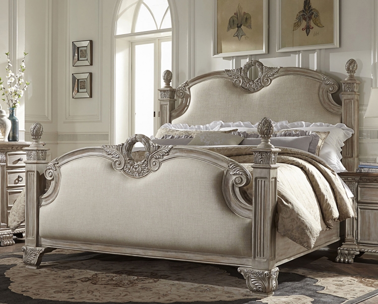 Orleans II Bed - White Wash
