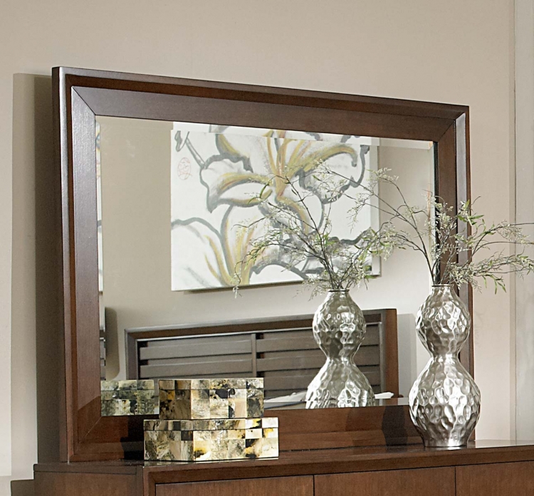 Oliver Mirror - Warm Brown Cherry