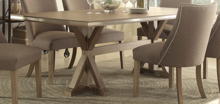Beaugrand Dining Table - Brown