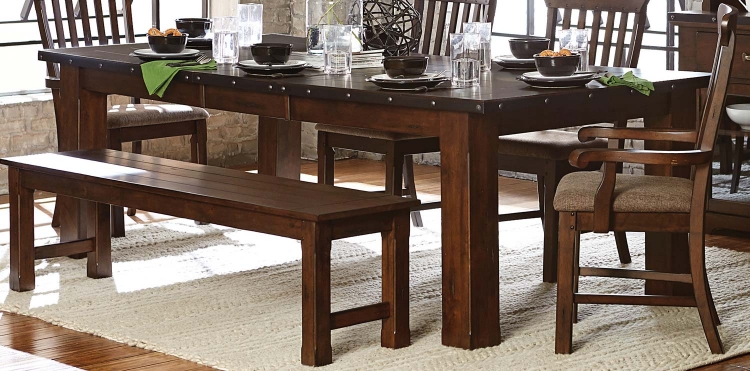 Schleiger Dining Table - Burnished Brown