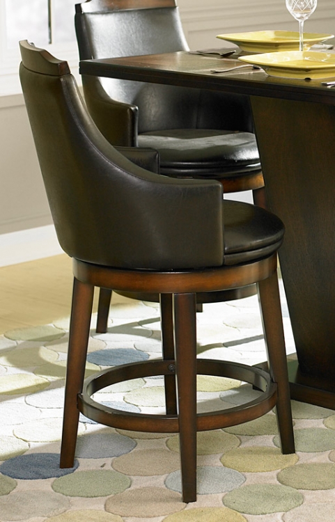 Bayshore Swivel Counter Height Chair - Leatherette